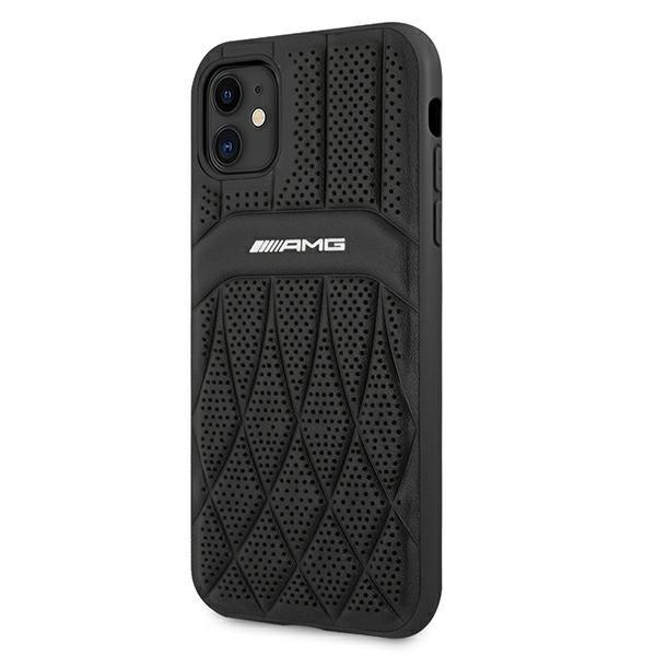 AMG AMHCN61OSDBK iPhone 11 6,1 "czarny/čierny tvrdý kožený oblúk