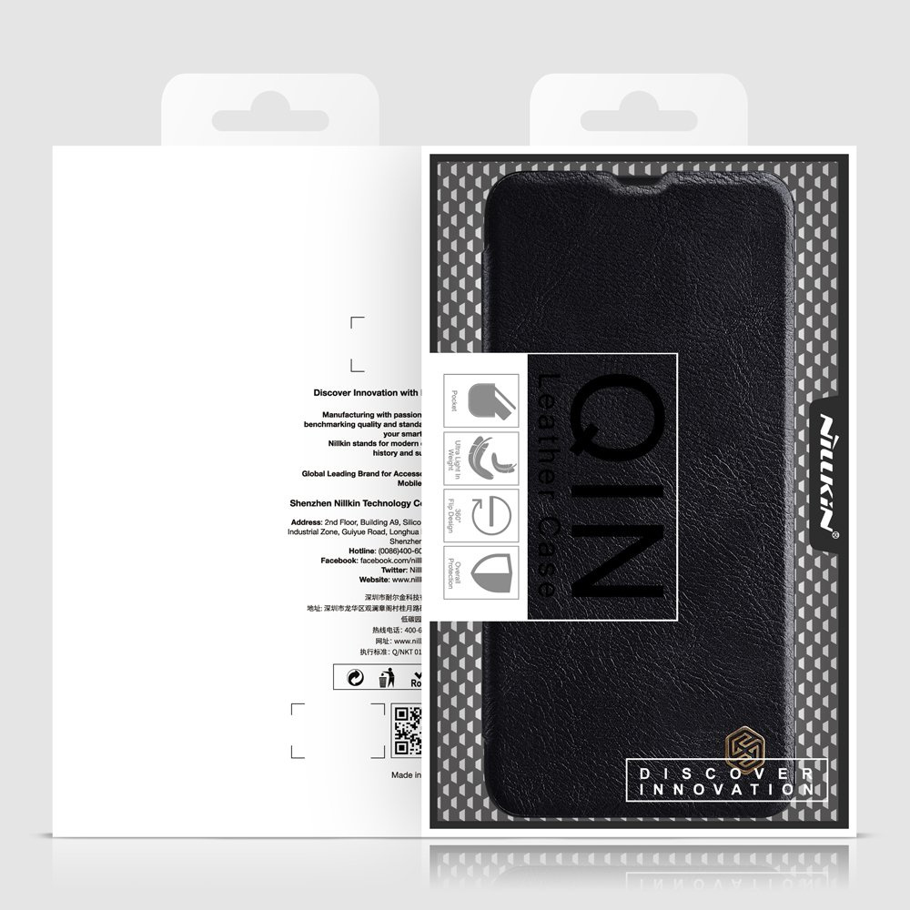 Nillkin Qin knížkové puzdro pre iPhone 12 Pro MAX 6.7" Black