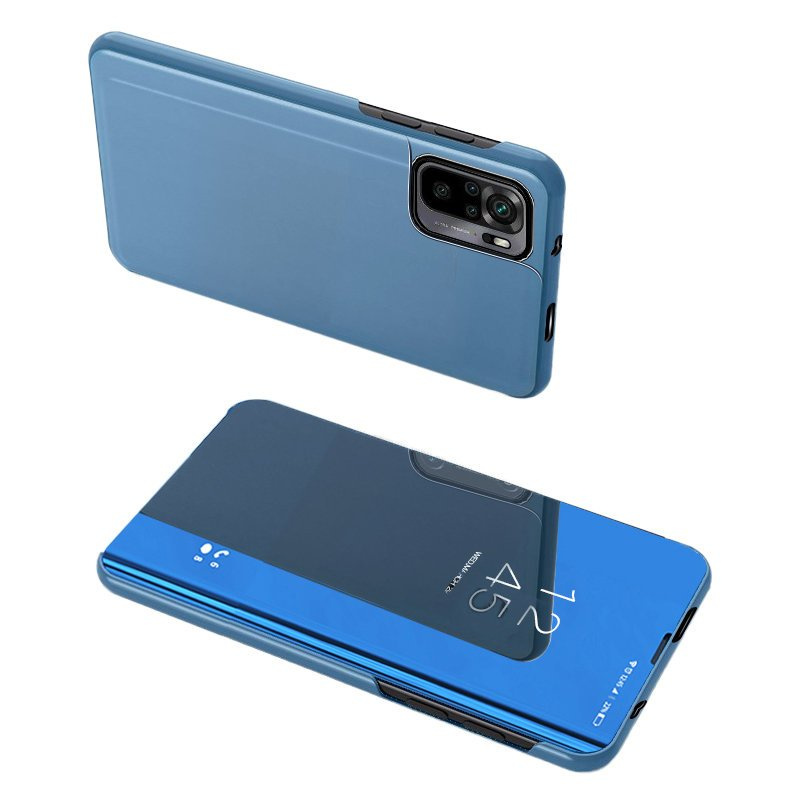 Kryt Clear View Case na Xiaomi Redmi Note 10 Pro modrý