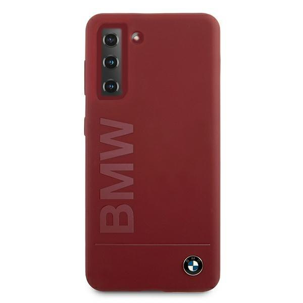 Púzdro BMW BMHCS21SSLBLRE S21 G991 silikónový podpis Logo červeno / červenej farby