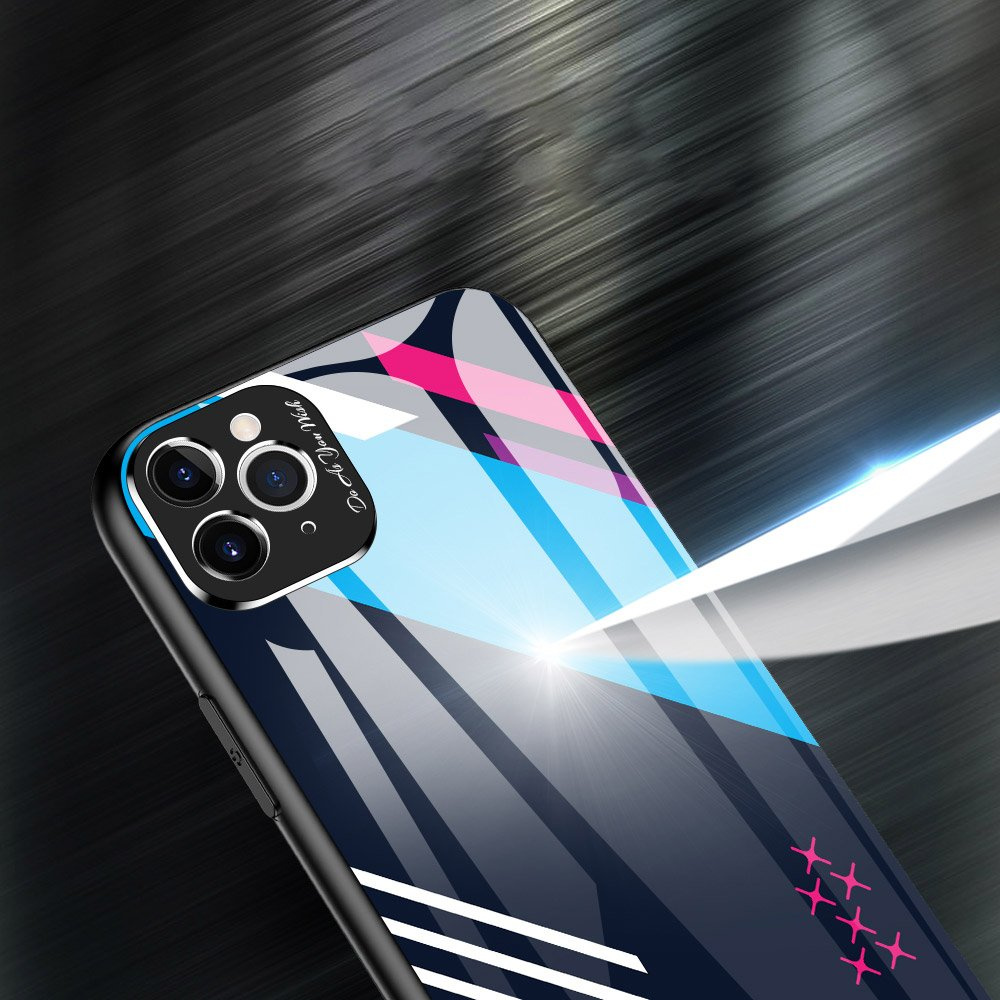 Color Glass kryt z tvrzeného skla 9H + ochrana fotoaparátu na iPhone 11 Pro Max pattern 4