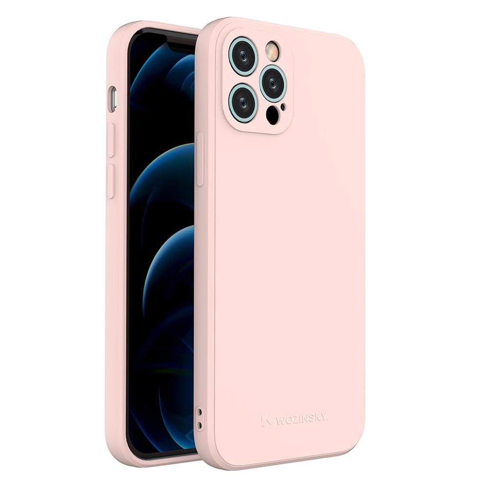 Levně Wozinsky Color Case silikonové pouzdro na iPhone 12 Pro 6.1" pink