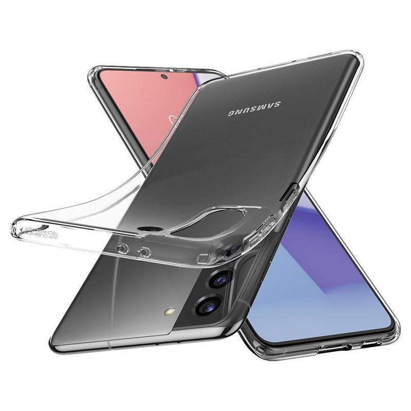 Levně Spigen Liquid Crystal silikonové pouzdro na Samsung Galaxy S21 Crystal Clear