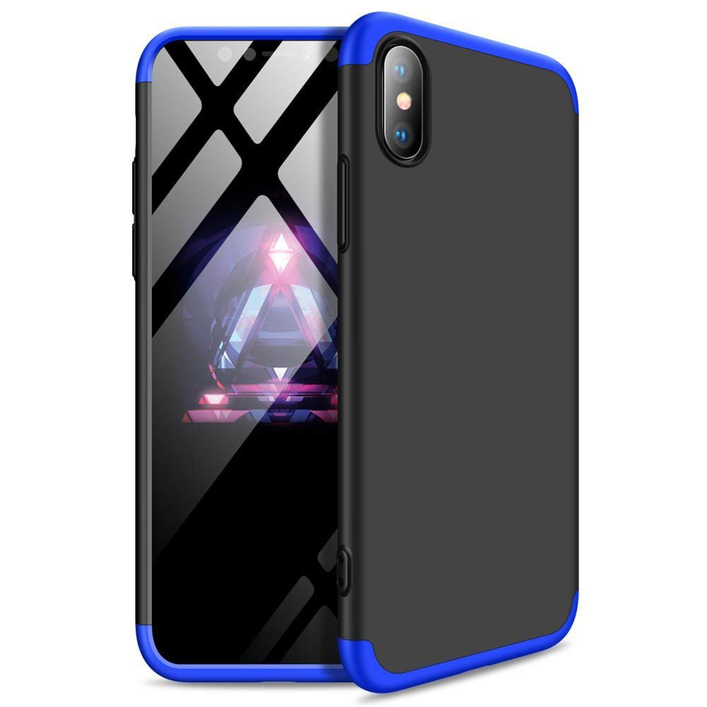 GKK 360 Protection pouzdro pro iPhone XS Max black-blue