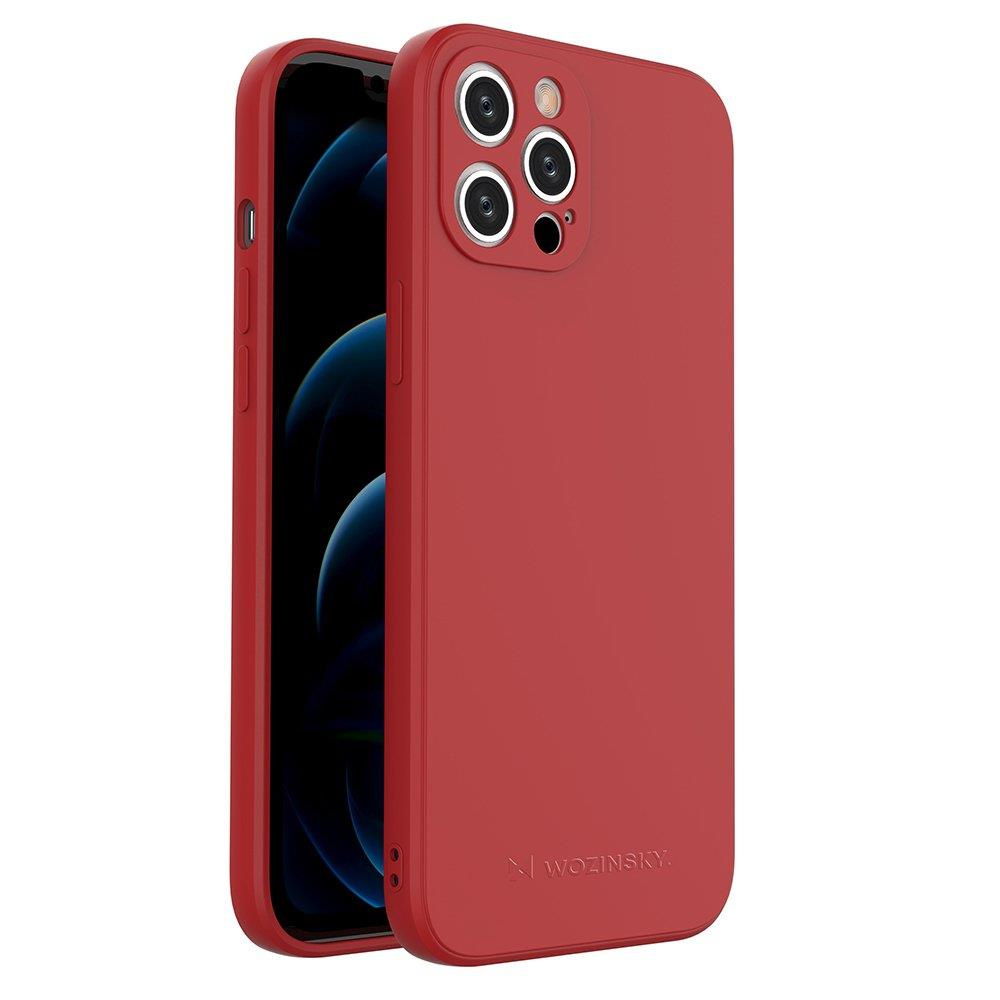 Levně Wozinsky Color Case silikonové pouzdro na iPhone 12 Pro MAX 6.7" red