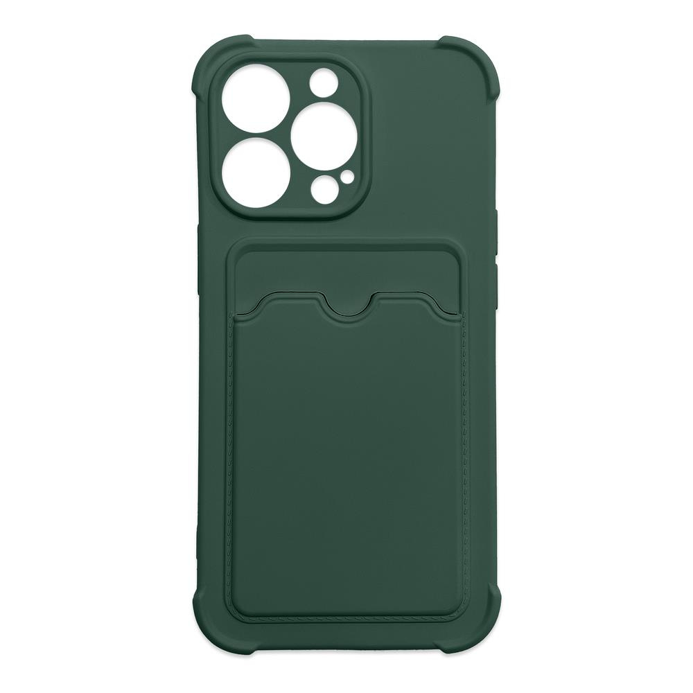 Silikónové puzdro AirBag s vreckom pre iPhone XS / X green
