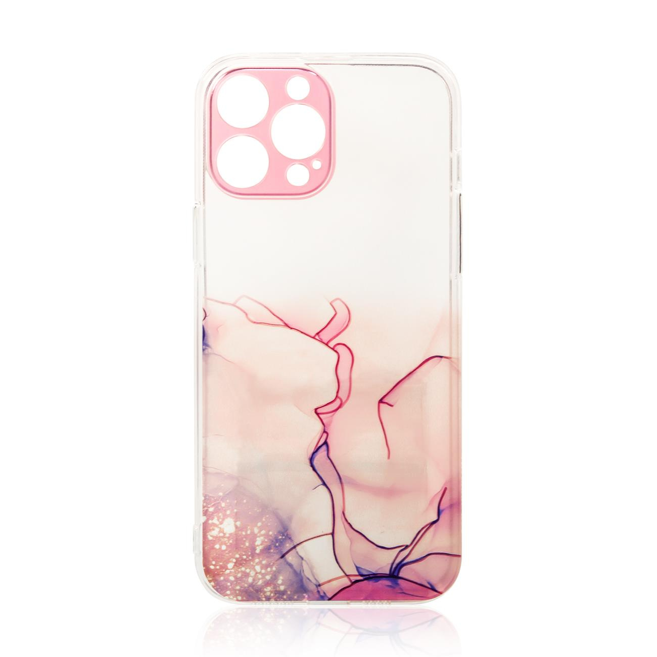 Marble Case silikonové pouzdro na iPhone 13 Pro 6.1" Pink