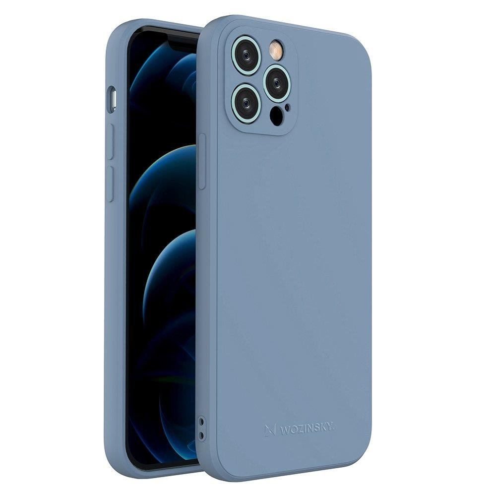 Levně Wozinsky Color Case silikonové pouzdro na iPhone 12 Pro 6.1" blue