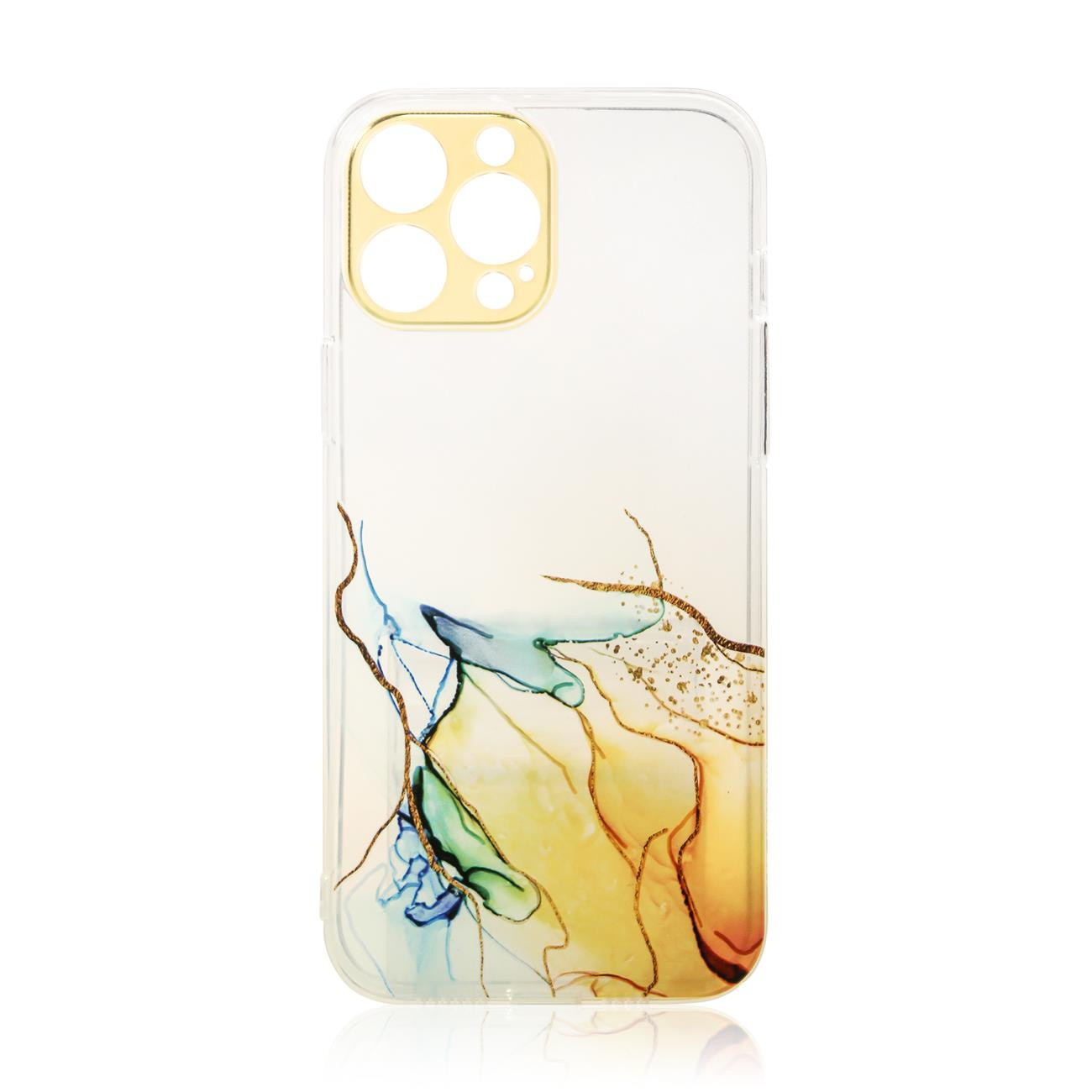 Marble Case silikonové pouzdro na iPhone 13 6.1" Orange