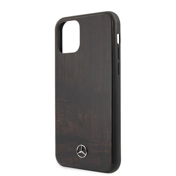 Tvrdé puzdro Mercedes MEHCN58VWOBR iPhone 11 Pro hnedá / hnedá Wood Line Palisander