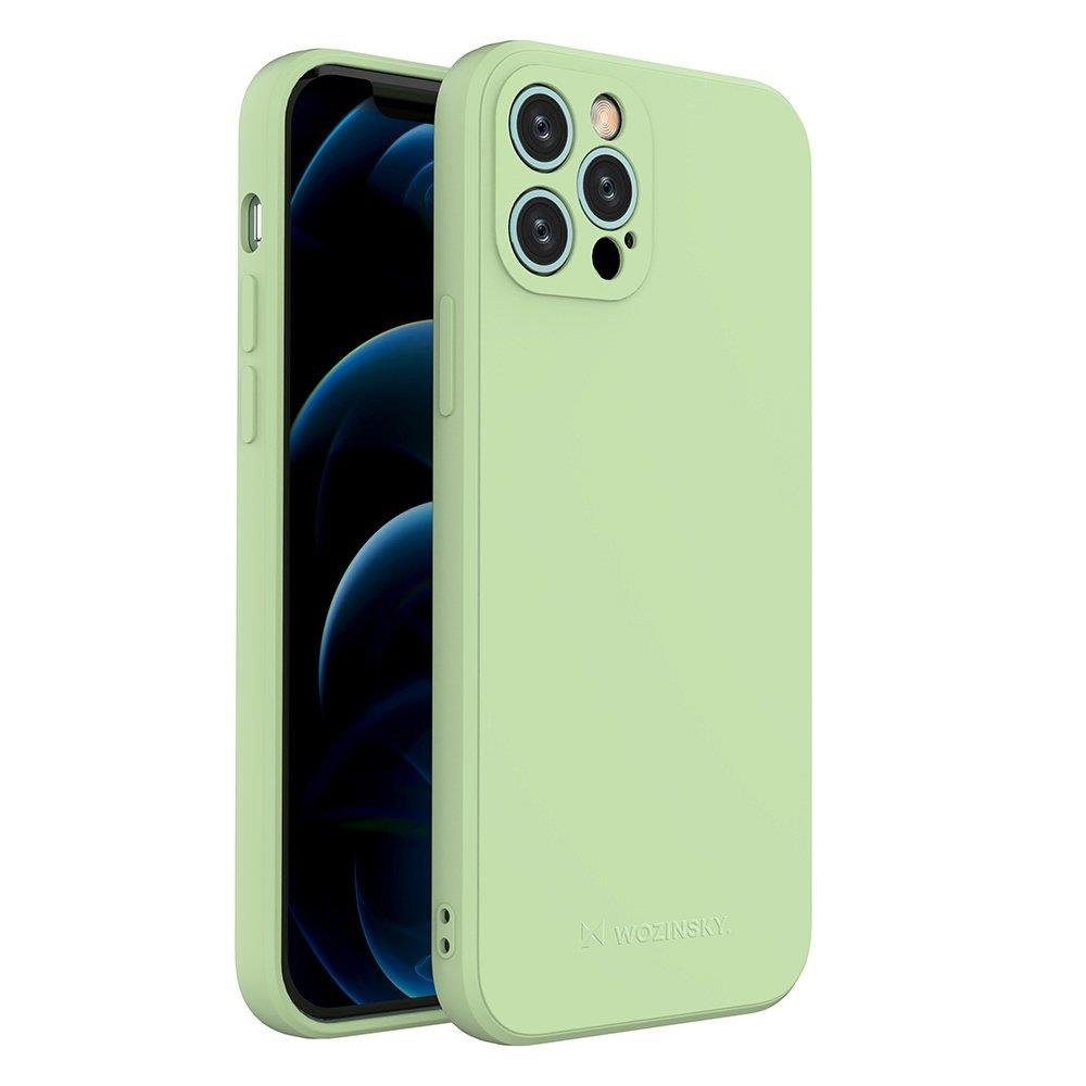 Levně Wozinsky Color Case silikonové pouzdro na iPhone 12 Pro 6.1" green