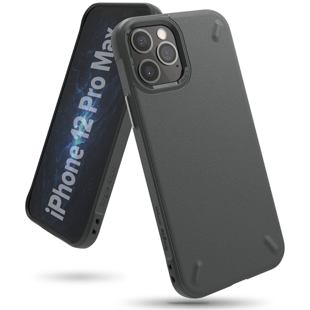 Ringke Onyx silikónové puzdro pre iPhone Pro MAX 6.7&quot; Dark grey
