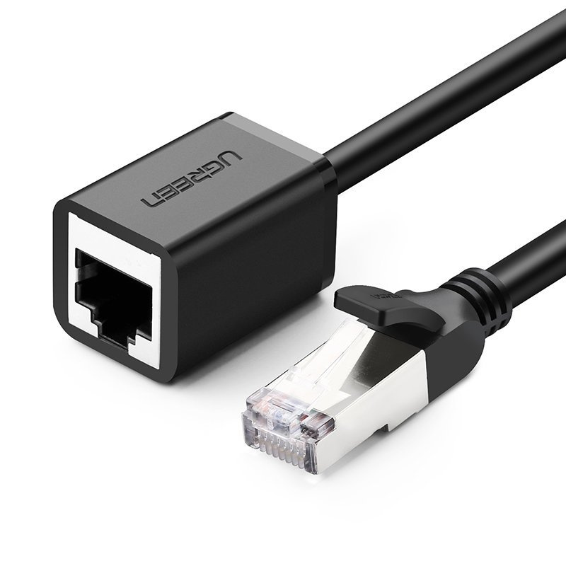 Ugreen predlžovací kábel Ethernet RJ45 Cat 6 FTP 1 000 Mbps internetový kábel 3 m čierny (NW112 11282)