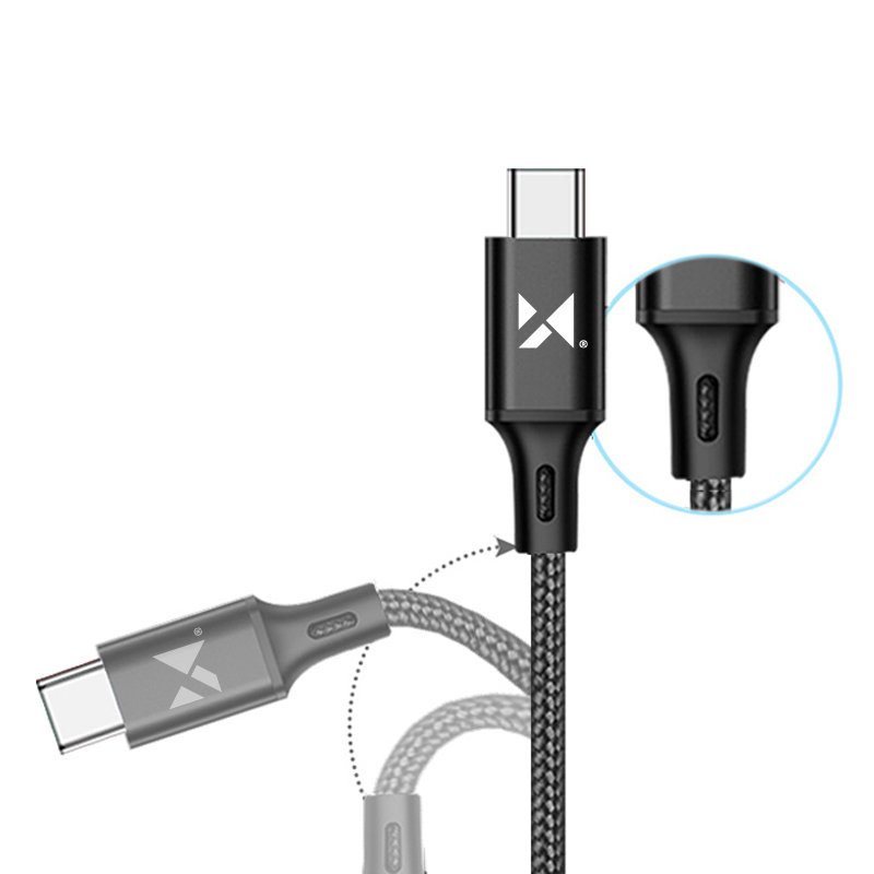 Wozinsky kábel USB - USB typu C 2,4 A 1 m čierny (WUC -C1B)