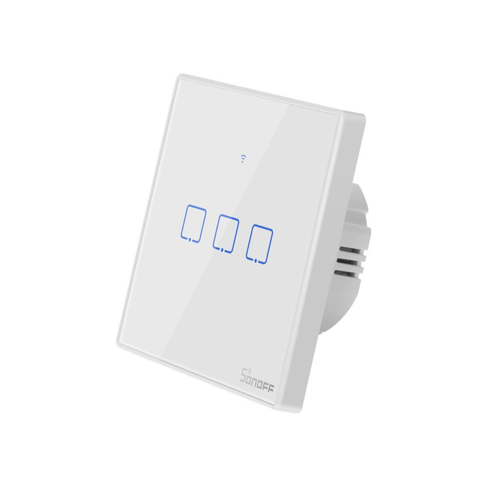 Sonoff T2EU3C-TX Trojkanálový dotykový prepínač osvetlenia Wi-Fi tlačidlo (IM190314017)