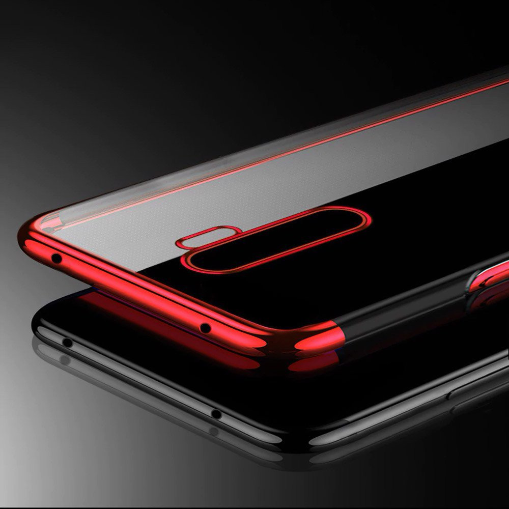 Color Electroplating silikónové puzdro pre Xiaomi Redmi 9 red