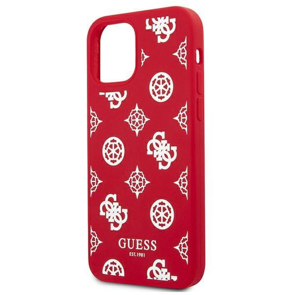 Guess GUHCP12MLSPEWRE iPhone 12/12 Pro 6,1 & quot; červené / červené pevné puzdro Pivoňka