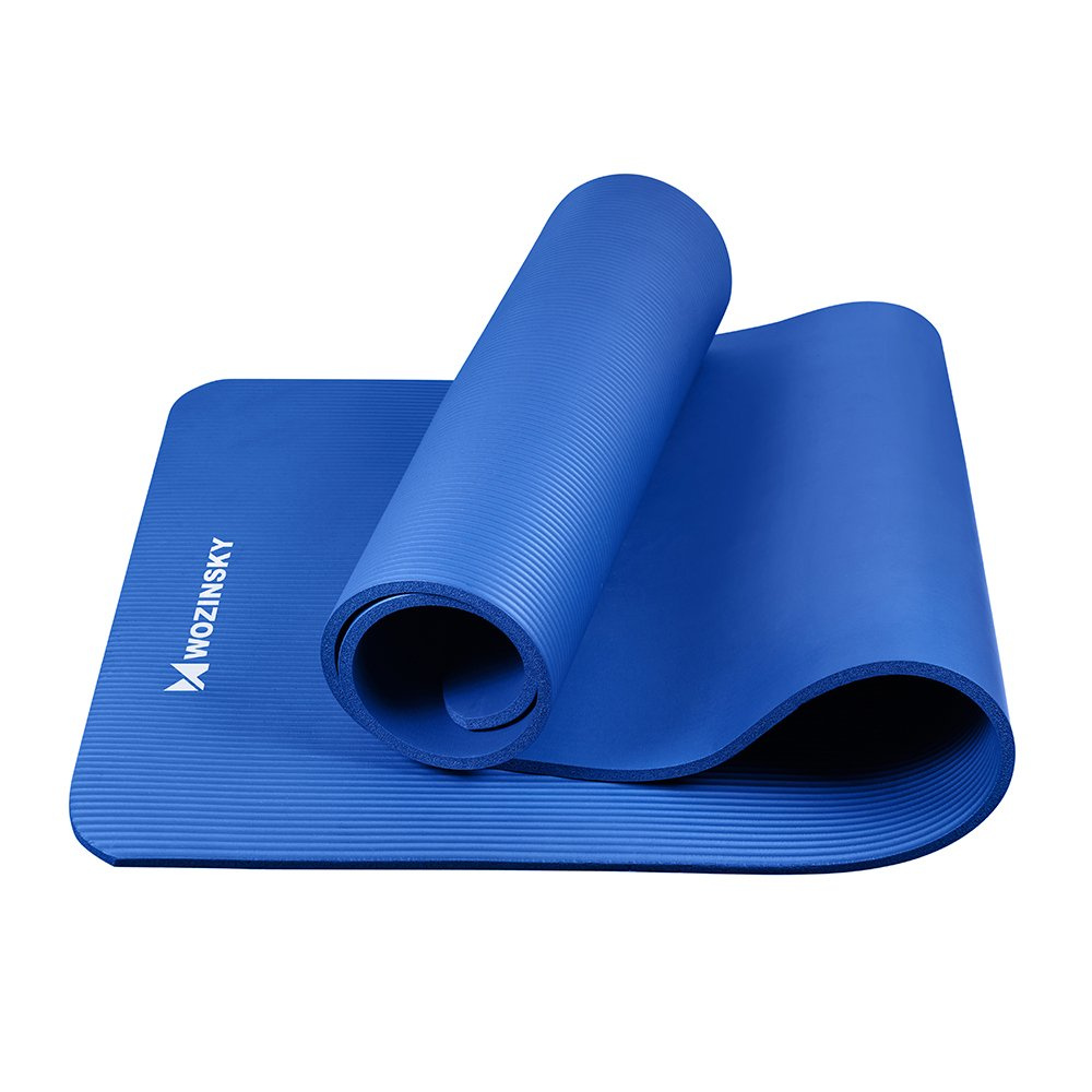 Gymnastická protišmyková podložka na cvičenie 181 cm x 63 cm x 1 cm modrá (WNSP-MODRÁ)
