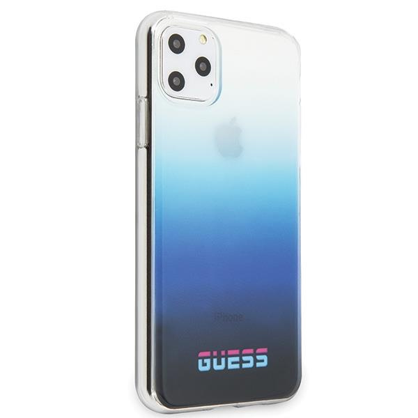 Guess GUHCN65DGCNA Puzdro iPhone 11 Pro Max modré / gradient modré pevné puzdro California