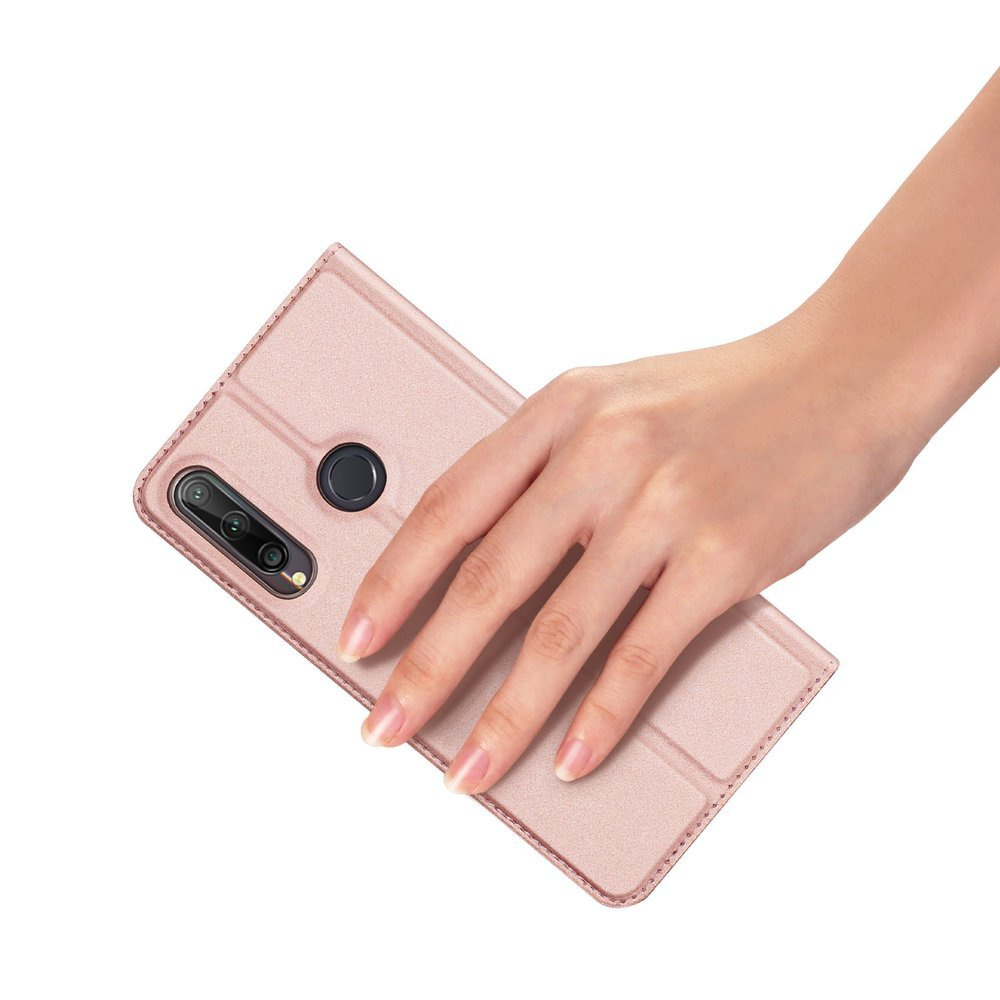 DUX DUCIS Skin knížkové pouzdro pro Huawei P40 Lite E pink