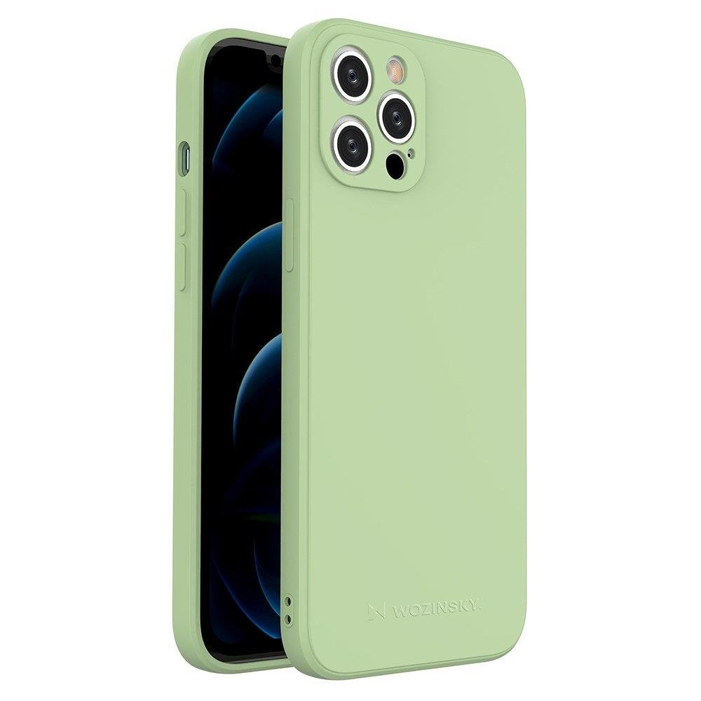 Levně Wozinsky Color Case silikonové pouzdro na iPhone 12 Pro MAX 6.7" green
