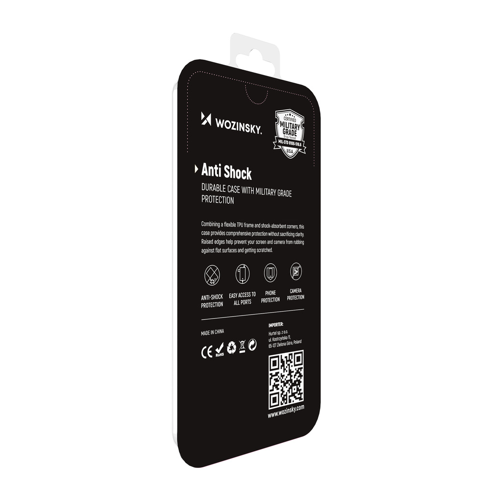 Wozinsky Anti Shock silikonové pouzdro MIL-STD-810G 516.6 na Xiaomi Redmi NOTE 10 / NOTE 10S transparent
