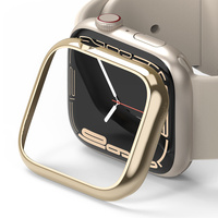 Ringke Styling Case Rahmen Umschlag Edelstahl Ring für Apple Watch 7 41mm Gold (AW7-41-05)