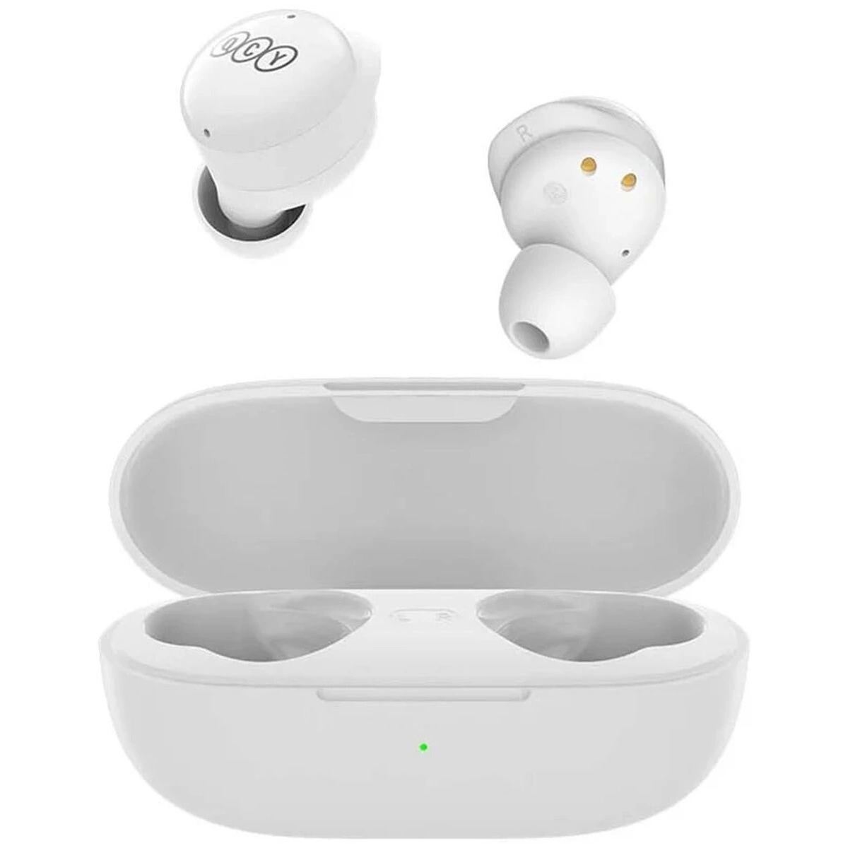 QCY T17 TWS fülhallgató Bluetooth 5.1 vezeték nélküli fejhallgató - fehér színben