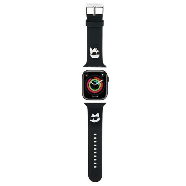 Karl Lagerfeld szíj Apple Watch 38/40/41mm - fekete